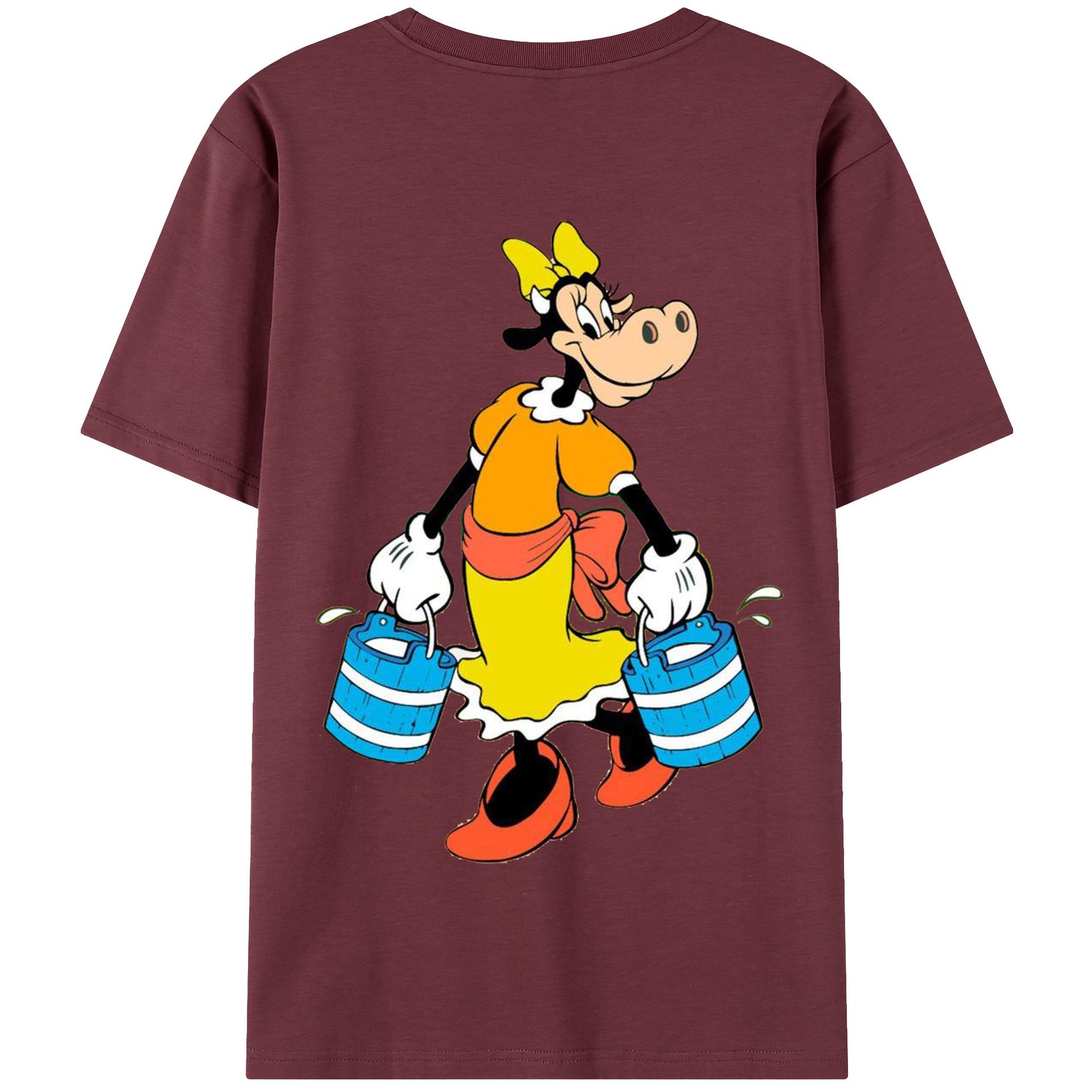 （画像用） ミッキーマウス Mickey Mouse 綿100％半袖Tシャツ（背面プリント）